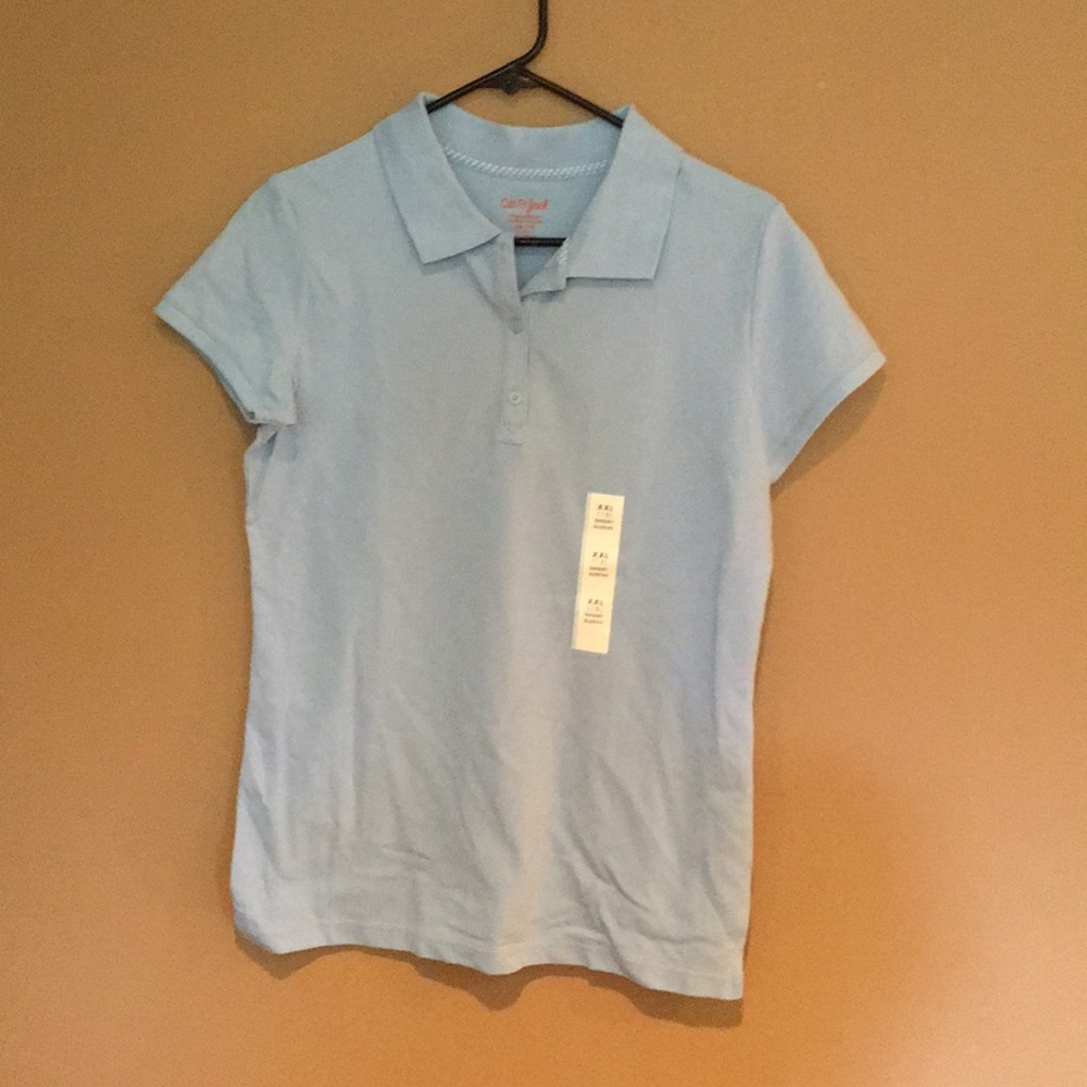 Baby blue uniform shirt